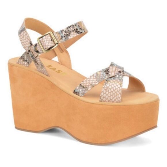 FREE PEOPLE X Kork-Ease ELYSSE HEIGHTS Platform WEDGE SANDAL SIZE 10 - Picture 2 of 5